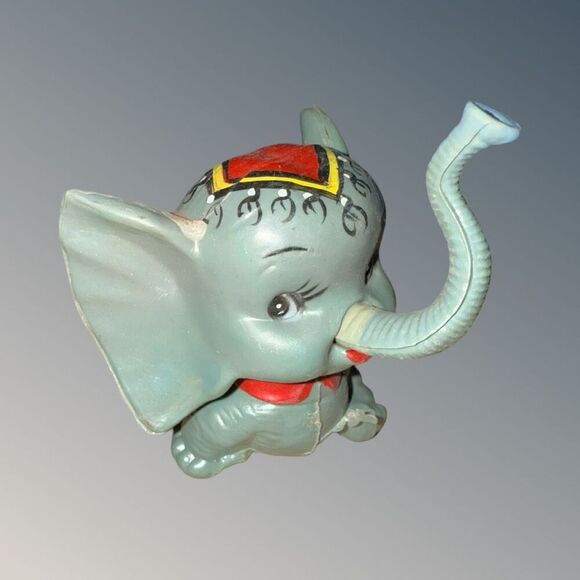 Rare Set of 2 Vintage Wilton Chicago “Circus Elephant" Hand-Painted Cake Toppers - Picture 4 of 9